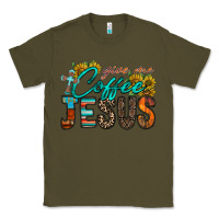 Army Green give me coffee jesus Classic Tee - RacoonDesign