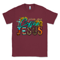 Burgundy give me coffee jesus Classic Tee - RacoonDesign