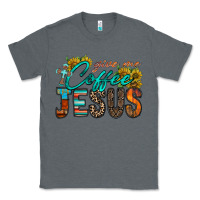Charcoal Heather give me coffee jesus Classic Tee - RacoonDesign