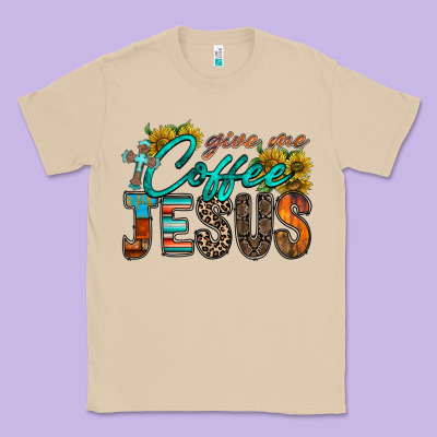 Give Me Coffee Jesus Classic Tee Designed By Racoondesign