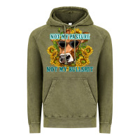 Vintage Olive not my pasture not my bullshit Vintage Hoodie - texasbilliewilder