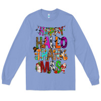 Colony Blue happy hallothankmas Long Sleeve Tee - FaDigitalArtStudio