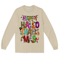 Mushroom happy hallothankmas Long Sleeve Tee - FaDigitalArtStudio