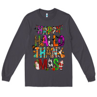 Smoke happy hallothankmas Long Sleeve Tee - FaDigitalArtStudio