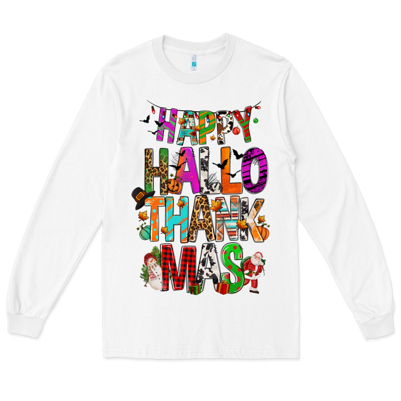Happy Hallothankmas Long Sleeve Tee by FaDigitalArtStudio | Teevron
