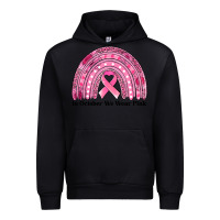 Black in october we wear pink breast cancer awareness rainbow Urban Hoodie - Jasminsmagicworld