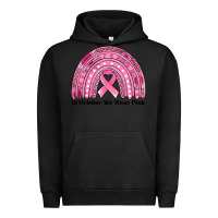 Pigment Black in october we wear pink breast cancer awareness rainbow Urban Hoodie - Jasminsmagicworld