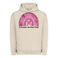 Pigment French Oak in october we wear pink breast cancer awareness rainbow Urban Hoodie - Jasminsmagicworld