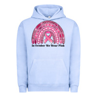 Pigment Grape Ice in october we wear pink breast cancer awareness rainbow Urban Hoodie - Jasminsmagicworld
