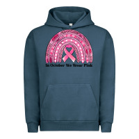 Pigment Midnight Navy in october we wear pink breast cancer awareness rainbow Urban Hoodie - Jasminsmagicworld