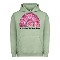 In October We Wear Pink Breast Cancer Awareness Rainbow Urban Hoodie | Teevron