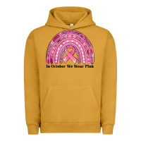 Pigment Peanut Butter in october we wear pink breast cancer awareness rainbow Urban Hoodie - Jasminsmagicworld