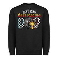 Black best racing dad Heavyweight Sweatshirt - texasbilliewilder