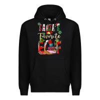Black santas favorite elf Premium Hoodie - MaliasSmallBusiness