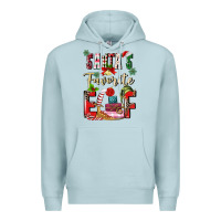 Blue Mist santas favorite elf Premium Hoodie - MaliasSmallBusiness