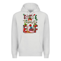 Dove Grey santas favorite elf Premium Hoodie - MaliasSmallBusiness