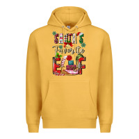 Mustard santas favorite elf Premium Hoodie - MaliasSmallBusiness