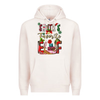 Pale Pink santas favorite elf Premium Hoodie - MaliasSmallBusiness