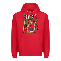 Red santas favorite elf Premium Hoodie - MaliasSmallBusiness