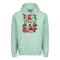 Seafoam santas favorite elf Premium Hoodie - MaliasSmallBusiness