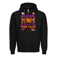 Black i'm a baskeball mom we don't do that keep calm thi Zipper Hoodie - Jasminsmagicworld