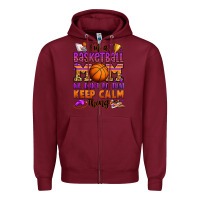 Burgundy i'm a baskeball mom we don't do that keep calm thi Zipper Hoodie - Jasminsmagicworld