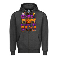Charcoal Heather i'm a baskeball mom we don't do that keep calm thi Zipper Hoodie - Jasminsmagicworld