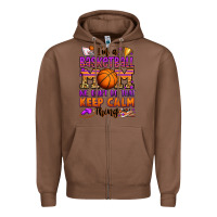 Chestnut i'm a baskeball mom we don't do that keep calm thi Zipper Hoodie - Jasminsmagicworld
