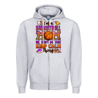 Heather Grey i'm a baskeball mom we don't do that keep calm thi Zipper Hoodie - Jasminsmagicworld