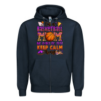 Navy i'm a baskeball mom we don't do that keep calm thi Zipper Hoodie - Jasminsmagicworld