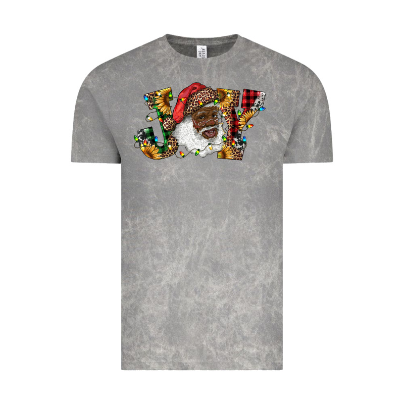 African American Santa Joy With Sunflowers Vintage Tee by RanaPortraitStore | Teevron