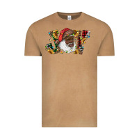 Vintage Camel african american santa joy with sunflowers Vintage Tee - RanaPortraitStore