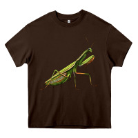 Chocolate Brown mantis Heavy Core Tee - LillyAllenDesigns