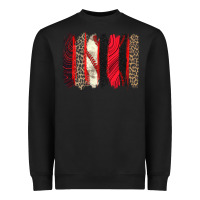 Black baseball brushstroke Heavyweight Sweatshirt - Zillion Design Studio