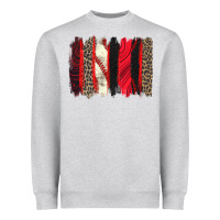 Heather Grey baseball brushstroke Heavyweight Sweatshirt - Zillion Design Studio