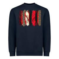 Navy baseball brushstroke Heavyweight Sweatshirt - Zillion Design Studio
