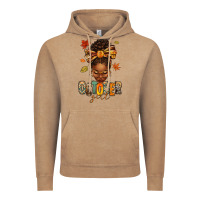 Vintage Coffee october girl afro woman fall Vintage Hoodie - texasbilliewilder