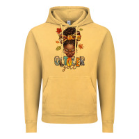 Vintage Mustard october girl afro woman fall Vintage Hoodie - texasbilliewilder