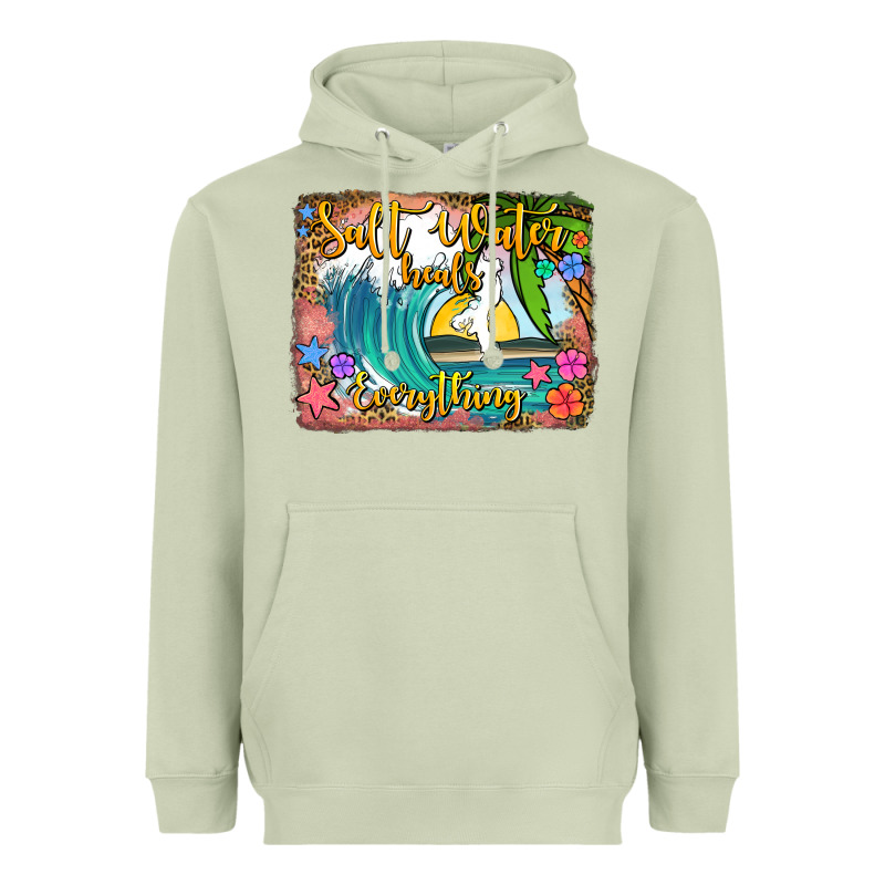 Salt Water Heals Everything Heavyweight Hoodie by Jasminsmagicworld | Teevron