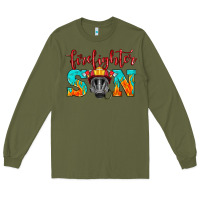 Army Green firefighter son boy Long Sleeve Tee - HRA Design Shop