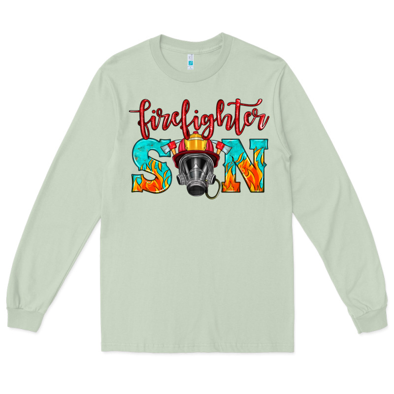 Firefighter Son Boy Long Sleeve Tee by HRA Design Shop | Teevron