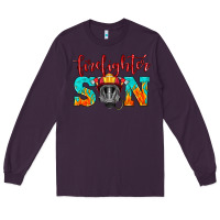 Plum firefighter son boy Long Sleeve Tee - HRA Design Shop