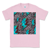 Bubblegum Pink turquoise lightning bolt seamless pattern Classic Tee - HRA Design Shop