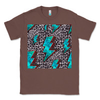 Chestnut turquoise lightning bolt seamless pattern Classic Tee - HRA Design Shop