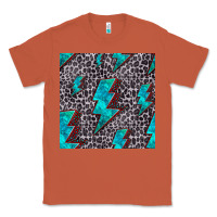Copper turquoise lightning bolt seamless pattern Classic Tee - HRA Design Shop