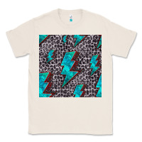 Natural turquoise lightning bolt seamless pattern Classic Tee - HRA Design Shop