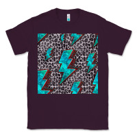 Plum turquoise lightning bolt seamless pattern Classic Tee - HRA Design Shop