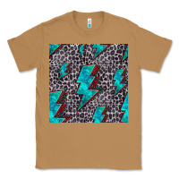 Toasted Coconut turquoise lightning bolt seamless pattern Classic Tee - HRA Design Shop