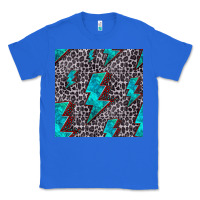 True Royal turquoise lightning bolt seamless pattern Classic Tee - HRA Design Shop