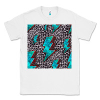 Turquoise Lightning Bolt Seamless Pattern Classic Tee | Teevron